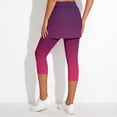 thumbnail image 7 of KHONTS Women's Tennis Skirt Leggings High Waist Tummy Control Athletic Yoga Capri Golf Pants Workout Clothing XXL, 7 of 7