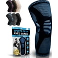 thumbnail image 1 of Rodillera de compresión POWERLIX: la mejor rodillera para el dolor de rodilla para hombres y mujeres. Soporte para correr, baloncesto, voleibol, levantamiento de pesas, gimnasio, entrenamiento y depor, 1 of 5