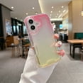 thumbnail image 2 of for iPhone XS Max Case Clear, Transparent Hybrid Crystal iPhone XS Max Phone Case [Hard Plastic & Soft Silicone Bumper] Acrylic Non-Yellowing Thin Slim Protective Cover for Women, Pink+Yellow, 2 of 10