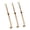 Gold-Square pearl style1, variant on Set Of 3 Craft Jewelry Extension Chains Adjustable Length Pull Chain For Necklace Stainless Steel