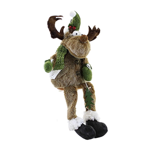 Christmas Merry Christmas Moose Polyester Sitter Antlers Ex29256