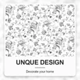 thumbnail image 3 of Lfeey Gray Floral Watercolor Blackout Curtains, Room Darkening Drapes Living Room 96 Inch Length 2 Panels Set, 3 of 7
