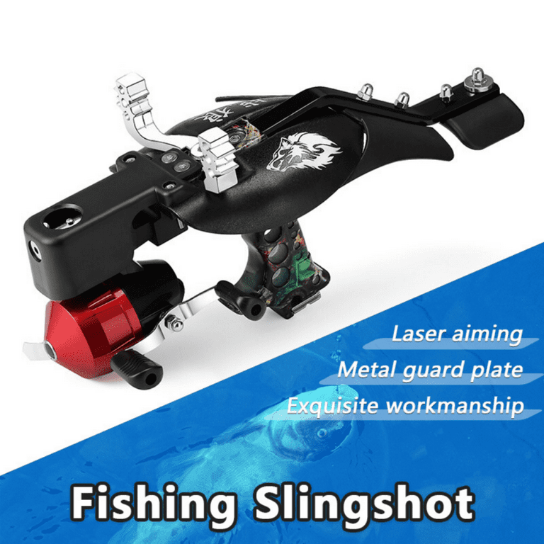 MDHAND Fish Shooter Slingshot Hunting Catapult Suit Brush Arrow Stand  Special Archery Slingshot for Outdoor Hunting 