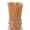 Brown/Sugarcane / Unwrapped, variant on Basic Nature Brown PLA Plastic / Sugarcane Straw - Compostable - 8 1/4" - 2000 count box