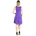 thumbnail image 3 of 24seven Comfort Apparel Fit and Flare Knee Length Maternity Tank Dress, 3 of 4