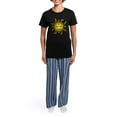 thumbnail image 4 of CafePress - Sun Pajamas - Women's Short Sleeve Print T-Shirt and Pants Dark Cotton Pajama Set, 4 of 7