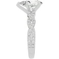 thumbnail image 5 of Unique Moments 2.50 ct Lab Grown Pear Diamond Infinity Solitaire Engagement Ring 10K White Gold, 5 of 5