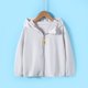 thumbnail image 4 of Penkiiy Kids UPF50 + Camisa de sol para niñas Fit Sun Protection Clothing Athletic Hoodie with thumbholes 10 Años Gris, 4 of 4