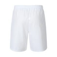 thumbnail image 5 of Havenre Men's Casual Shorts Regular Fit Casual Elastic Waist Drawstring Summer Beach Vacation Yoga Golf Shorts Pockets with Button Decor White L, 5 of 9