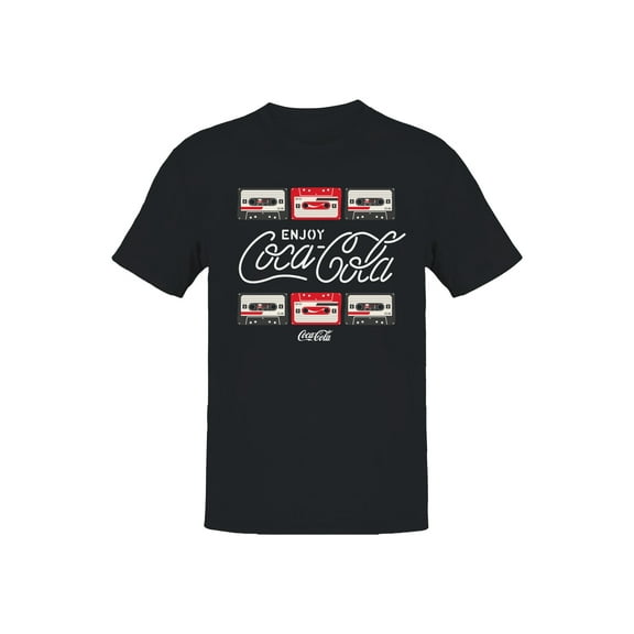 Officially Licensed Coca Cola Retro Cassette Graphic Men's T-shirt