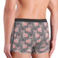 thumbnail image 4 of Men's Boxer Briefs, Cute French Bulldog Pink Skirt Soft Comfy Mens Underwear Boxer Briefs Breathable With Widen Waist, 4 of 7