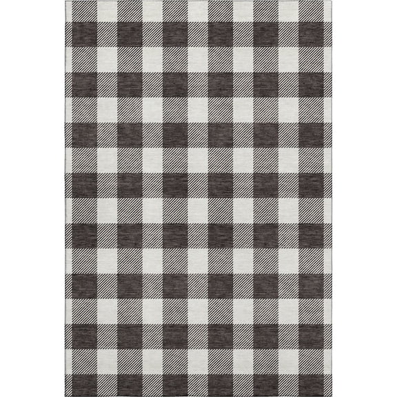 Dalyn Rugs Premium Machine Washable Mayfield AMF923 Black 9' x 12' Rug