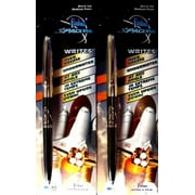 Fisher S294 Fisher Space Pen Black Barrel & Chrome Top with Shuttle Imprint 2 pack
