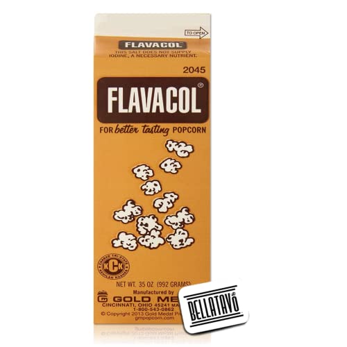 Popcorn Salt Bundle. Includes One Carton of Flavacol Popcorn Seasoning
