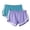 #336-Purple, variant on Workout Shorts for Woman, with Elastic Waistband and Color Block Design, Breathable and Comfortable for Summer, Gym, Travel and Daily Wear