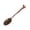 A003- Clear Quartz Chip Coffee Spoon, variant on Vintage Engraved Coffee Spoon - Retro Carved Design with Tiger's Eye Accent, Decorative Teaspoon for Coffee, Tea, Desserts, Home Decor, Office Use - Antique Style Stirring Spoon with Ornate Pattern,