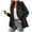 Black, variant on Lindreshi Winter Coats for Women Clearance Medium Fashion Women's Solid Color and Winter Double Breasted Blazer Jacket Jacket Long Sleeved Hoodless Casual Coat/jacket