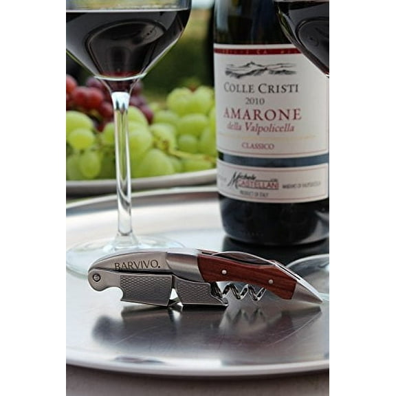 BARVIVO Professional Waiters Wine Opener Corkscrew (Rosewood)