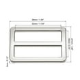 thumbnail image 2 of Uxcell Tri-Glide Slide Buckle for Metal Webbing Straps, Adjustable Fastener for Backpacks and Clothing Accessories Silver, 2 of 6
