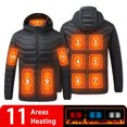 thumbnail image 3 of 9/19 Áreas Chaqueta Calefactable Chaleco Cálido para Mujer USB Chaqueta Calefactora para Hombre Chalecos Calefactables Abrigo Caza Senderismo Camping Otoño Invierno Hombre, 3 of 5