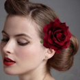 thumbnail image 2 of Pince à Cheveux 1Pc Pince à Cheveux Réutilisable en Forme de Fleur de Rose en Métal Pinces à Cheveux de Fleur de Rose pour les Rencontres, 2 of 6