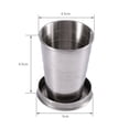 thumbnail image 4 of Telescopic Cup, Easy Carry Folding Cup Easy To   For Travel For Outdoor For Camp, 4 of 8