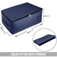 thumbnail image 2 of Bolsa de almacenamiento de ropa debajo de la cama de 49L, 56x35x25CM, organizador grande, bolsa plegable para mudanza, bolsa de viaje, bolsa de almacenamiento para edredón, toalla y manta, 2 of 4