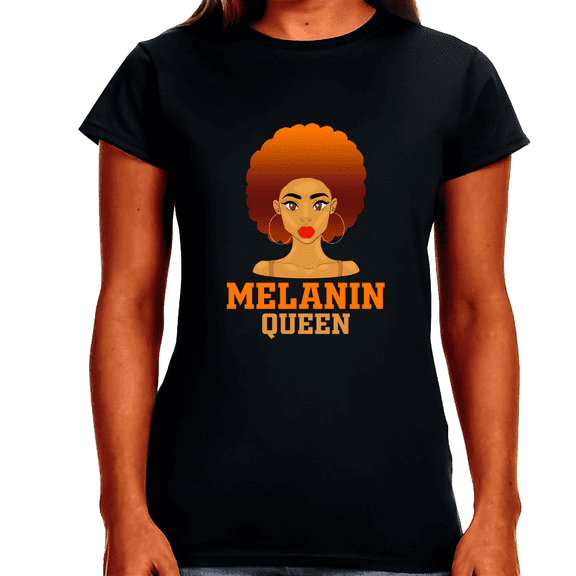 Melanin Black Girls Magic Melanin African American History Womens T Shirts