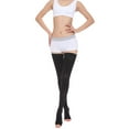 thumbnail image 4 of relayinert Nylon Breathable And Stretchy Tights High Stocking For Comfort Trendy Over Knee Stockings Open Toe-black S 1Set, 4 of 6