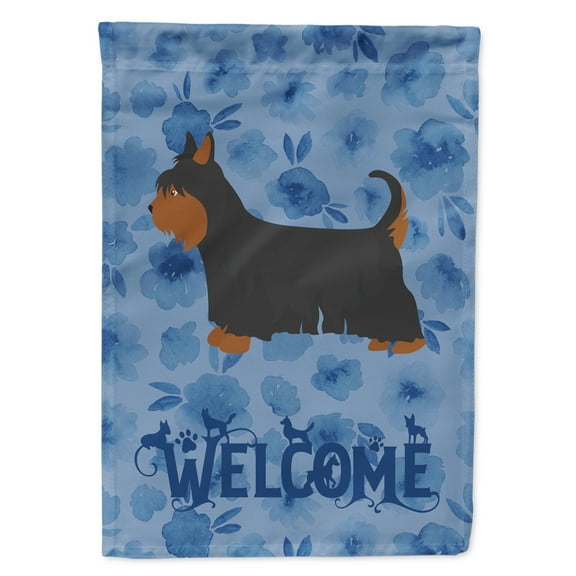 Carolines Treasures CK5966CHF Australian Silky Terrier Welcome Flag Canvas House Size Large multicolor