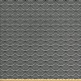 thumbnail image 1 of Geometric Fabric by the Yard, Repeating Monochrome Arched Scales Geometrical Shapes Illustration, Upholstery Fabric for Dining Chairs Home Decor Accents, Charcoal Grey and White by Ambesonne, 1 of 4