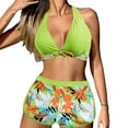 thumbnail image 1 of VJATTWR Bathing Suits Women Tankini My Items Two Piece Swimsuit Leaf Print Bikini, 1 of 9