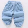 thumbnail image 5 of Jeans for Girls Kids Summer Denim Pants Soft Casual Long Trousers for Toddler Baby Children Lightweight Girls Bottoms 7-8T, 5 of 5