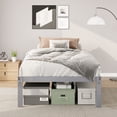 thumbnail image 2 of Merrland 14" Twin Size Metal Platform Bed Frame with Under-bed Storage, Heavy-duty, No Box Spring Needed, Easy Assembly, Grey, 2 of 10