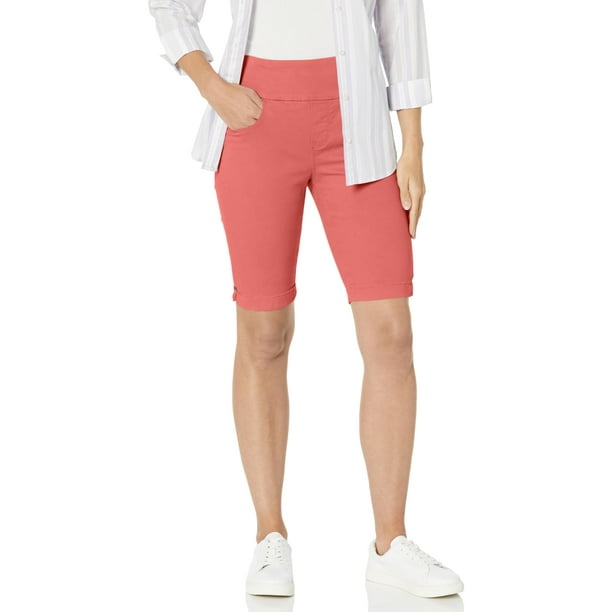 Shorts Bermuda Amanda de Gloria Vanderbilt para mujer en color Caqui