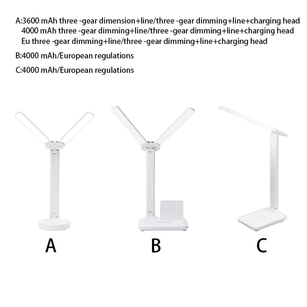 Alextreme LED DoubleHead USB Desk Lamp Eye Caring Double Swing Arm Table Lamps for Desk