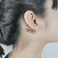 thumbnail image 4 of Pegatinas de tatuajes temporales para el cuerpo, brazo, maquillaje facial, tatuaje extraíble, corazón de amor, escorpión, flecha, pegatina con patrón de trébol de cuatro hojas, 4 of 4