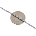 thumbnail image 4 of 10K White Gold Solid Franco Box Chain Closed Link 1.80 Necklace 22 Inches, 4 of 6