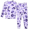 thumbnail image 2 of Light Purple Leopard Pattern Cotton Pajamas 2 Piece Set Sleepwear Soft and Comfortable Homewear Nightwear, 2 of 7