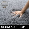 thumbnail image 5 of Homore Cute Fluffy Carpet Soft Washable Area Rugs for Bedroom/ Living Room Decoration, 4' x 5.9' , Gray, 5 of 9