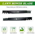 thumbnail image 2 of Kewkite 2 Pack 942-04290 Mulching Blades Compatible with 46'' Cut MTD Cub Cadet Troy-Bilt Mower Mulching Blades Replace OE 942-04244 742-04244 742-04290 942-04290, 2 of 5