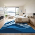 thumbnail image 3 of ODIKA 6'x9' Machine Washable Non-Slip Area Rug, Abstract Blue High Traffic Rug with Pad, Blue, 1031799, 3 of 8