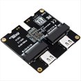 thumbnail image 2 of Tarjeta Adaptadora NVMe/SATA USB3.1 Gen2 con Chip JMS581 Velocidad de Transferencia de 1000 MB/S Expansión DualBay de 10 Gbps Chip JMS581, 2 of 5
