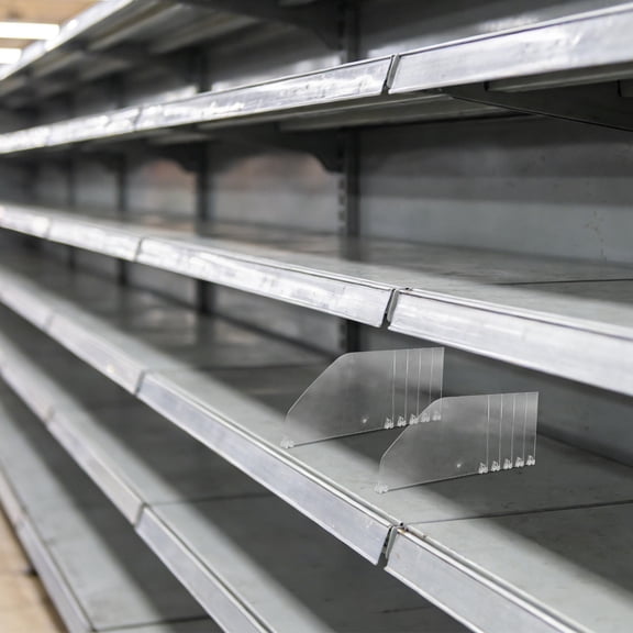 LOLIPPYY Transparent Retail Shelf Dividers for Closet and Pantry Universal Compatibility