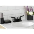 thumbnail image 3 of Kingston Brass KB600NML Restoration 4 in. Centerset Bathroom Faucet, Matte Black, 3 of 5