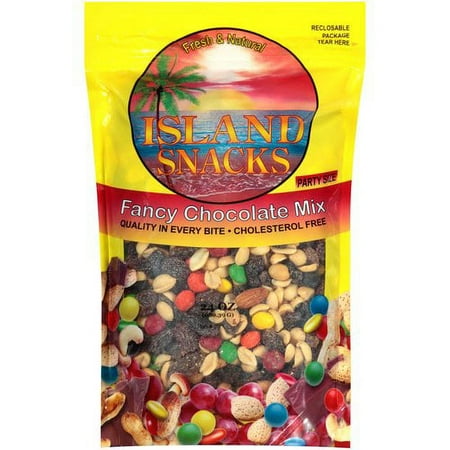 Island Snacks Cholesterol-Free Fancy Chocolate Mix Party Size, 24 Oz.