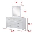thumbnail image 2 of Reve and Belle Canopy Faux Leather PU with LED Lighting 4pc Full Bedroom Set, 2 of 5
