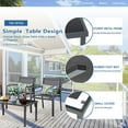 thumbnail image 5 of Sobaniilo 4-Piece Textilene Patio Furniture Set, Grey, 5 of 7