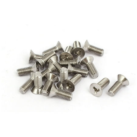 Tamper Proof Security Seals - M3x8mm 304 Stainless Steel Y Type Flat Head Tamper Proof Security Screws 20pcs