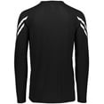 thumbnail image 3 of Holloway Sportswear S Boys FLUX SHIRT LONG SLEEVE Black/White 222607, 3 of 5